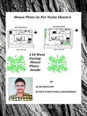 cover image of House Plans As Per Vastu Shastra (110 West Facing House Plans Inside)